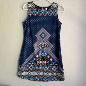 Tribal Print Sleeveless Dress